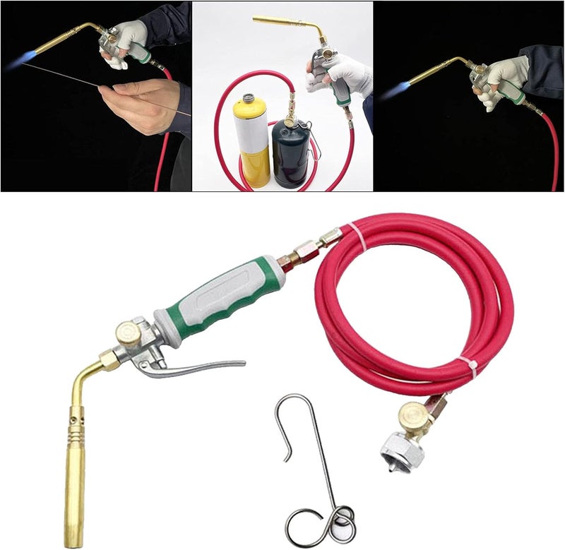 كلاراكو شعلة لحام غاز احترافية تعمل بغاز البروبان، مزودة بخرطوم بطول 1.6 متر، مثالية للحام والتسخين، وللشواء. - Image 3