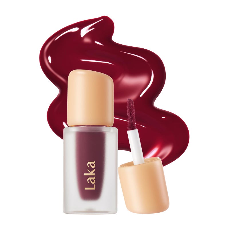 Laka Fruity Glam Lip Tint Mini 19g007oz Glowing Lip Stain with Wide Color Spectrum Hydrating Lightweight Texture LongLasting Bold Stain NonSticky Vegan KBeauty 115 Envy - Image 2