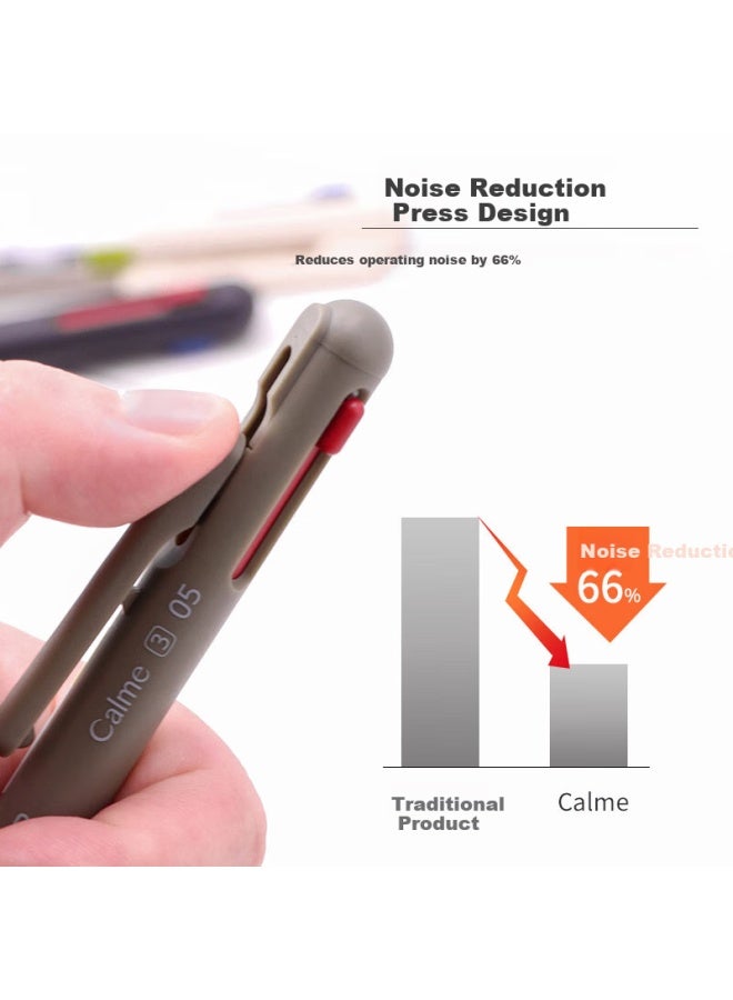 Pentel Miyake Kazunari Co-Branded Oil Pen 0.5Mm Business Office Multi-Function Ballpoint Pen (Refill Xbxs5-A) Bxac35W Pure White Shaft - Image 2