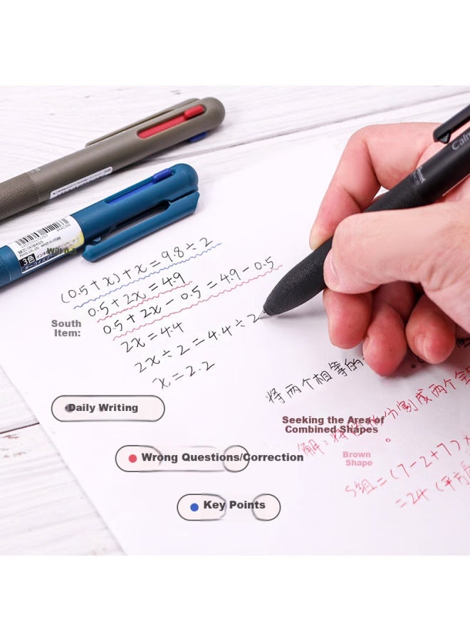 Pentel Miyake Kazunari Co-Branded Oil Pen 0.5Mm Business Office Multi-Function Ballpoint Pen (Refill Xbxs5-A) Bxac35W Pure White Shaft - Image 4