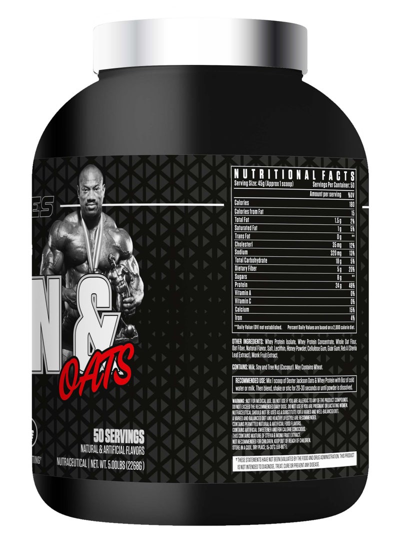 DEXTER JACKSON Black Series Protein Oats – Ultra Premium Advance Protein Powder - Chocolate Chip (50 Servings) - Image 3