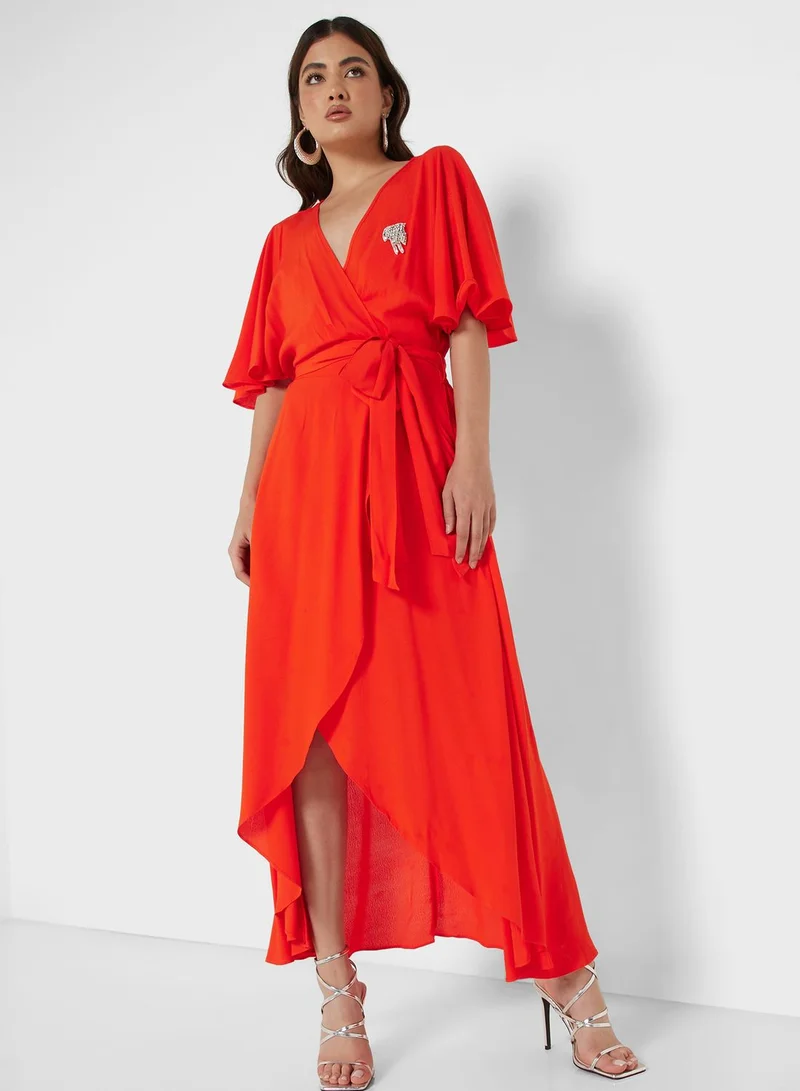 Nocturne Wrap High-Low Dress