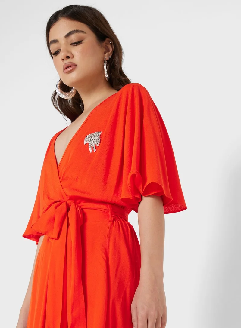Nocturne Wrap High-Low Dress