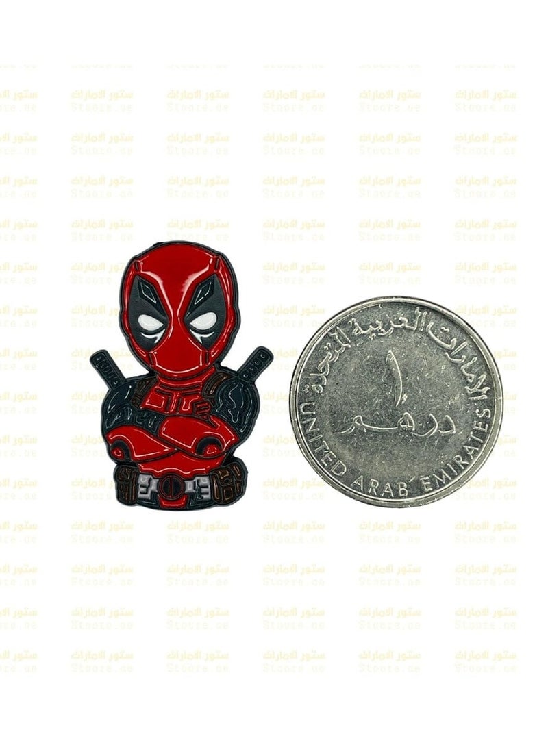 Acnor Deadpool Cartoon Enamel Pin – Fun Superhero Lapel Sticker for Mobile, Laptop Backpacks, Jackets, and Collectors - Image 2