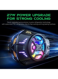 BLACK SHARK Black Shark FunCooler 4Pro BR41, Cell Phone Cooler for Gaming,27W Power Fast Cooling, In-APP Control, RGB Lighting and Universal Compatibility - Black  - Image 2