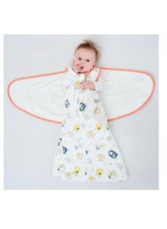 Baby Swaddle Wearable Blanket 3-Way Adjustable Transtion Sleep Sack 100% Cotton Swaddle Wrap with Beanie Cap Infant Cotton Swaddle for Newborn Infant Boy Girl 0-6 Months