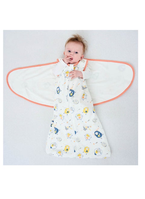 Baby Swaddle Wearable Blanket 3-Way Adjustable Transtion Sleep Sack 100% Cotton Swaddle Wrap with Beanie Cap Infant Cotton Swaddle for Newborn Infant Boy Girl 0-6 Months