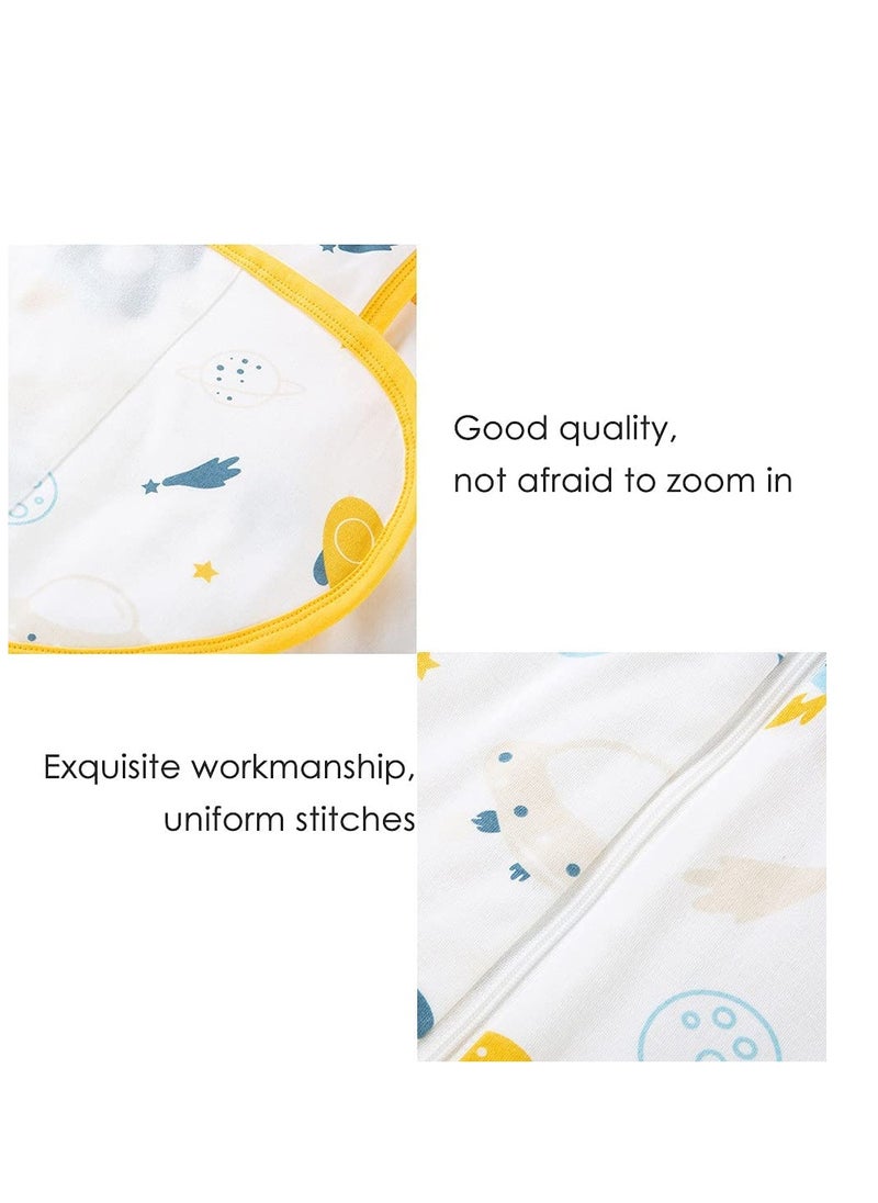 Generic - Baby Swaddle Wearable Blanket 3-Way Adjustable Transtion Sleep Sack 100% Cotton Swaddle Wrap with Beanie Cap Infant Cotton Swaddle for Newborn Infant Boy Girl 0-6 Months - Image 1