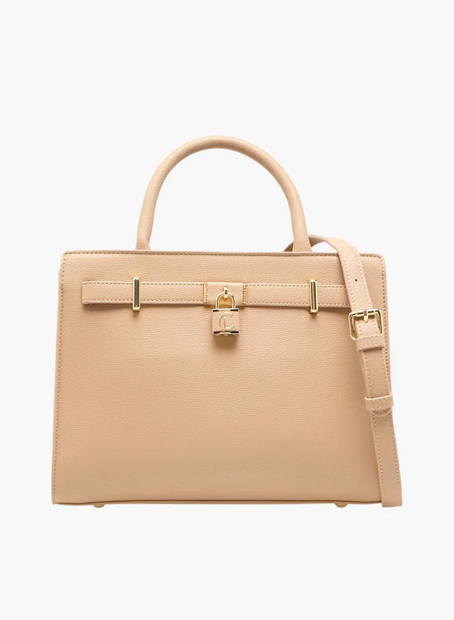 لو كونفورت Solid Tote Bag with Double Handles and Detachable Strap