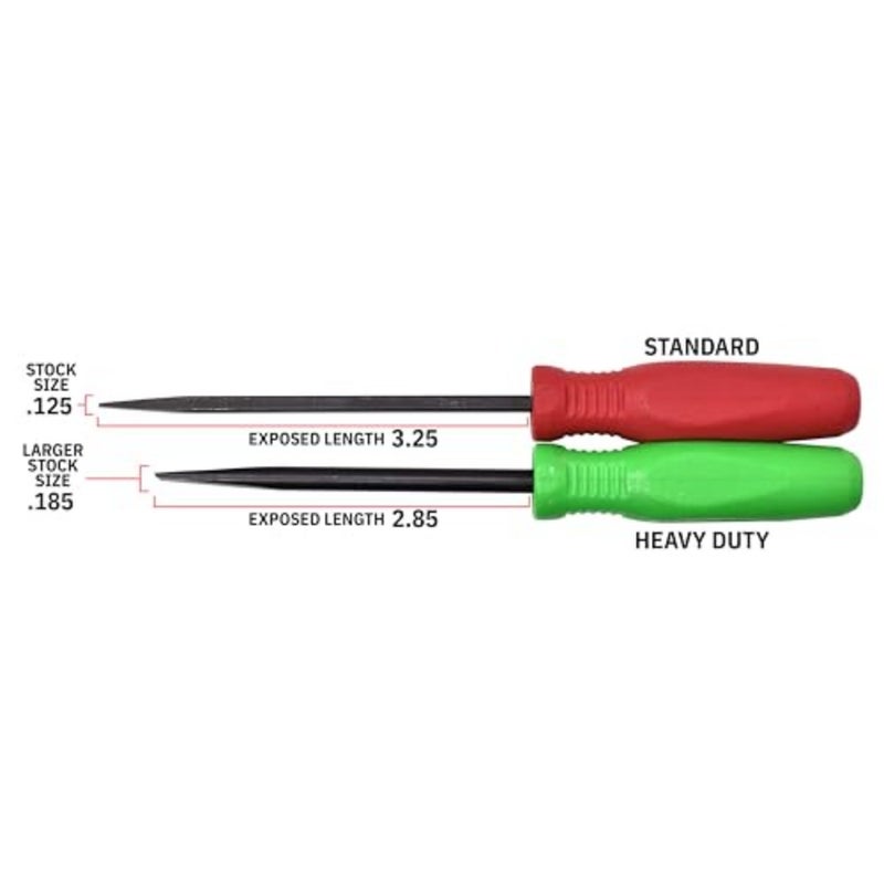 Tools 2 PC Mini Pry Bar Set - Chrome - Image 5