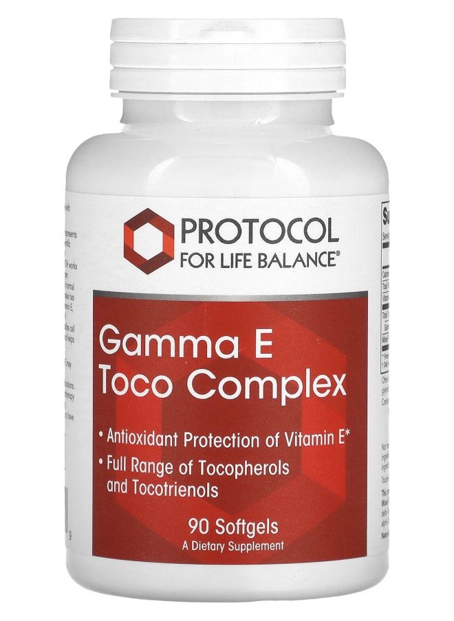 Protocol For Life Balance Gamma E Toco Complex 90 Softgels  - Image 1