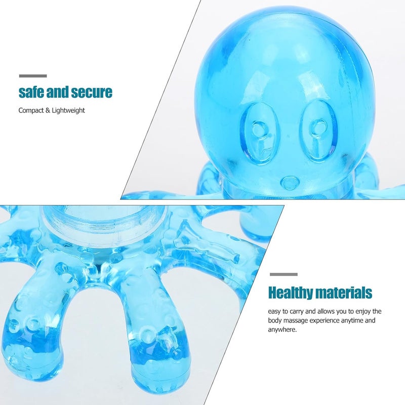 KALLORY 2 Pcs Portable Massager Manual Scalp Massagers Handheld Massager Octopus Handheld Massage Body Tool Octopus Head Massage Massagers for Neck Head Massager Hair Ball Head Elder - Image 5