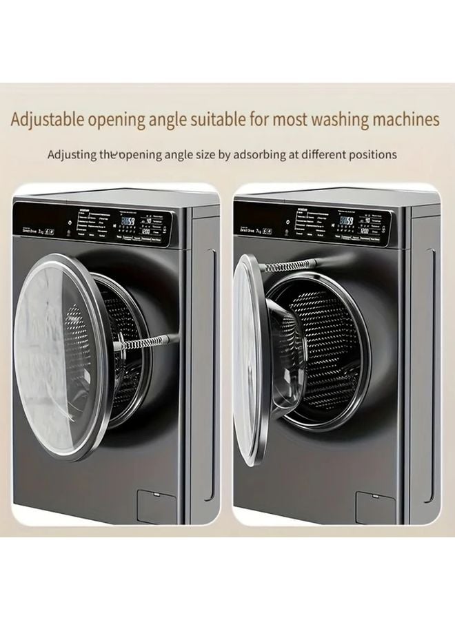 2 Pack Black Heavy Duty Washing Machine Door Stopper With Magnetic Closure Anti Slam - Image 4