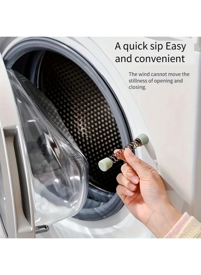 2 Pack Black Heavy Duty Washing Machine Door Stopper With Magnetic Closure Anti Slam - Image 3