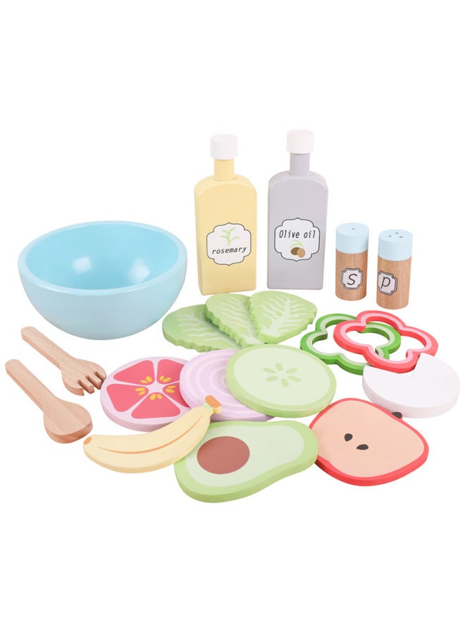 Interesting Simulation Kitchen Tableware Series Children Play House Fruit Toy Set Kindergarten Student Gift-Color:American Snacks - Image 5