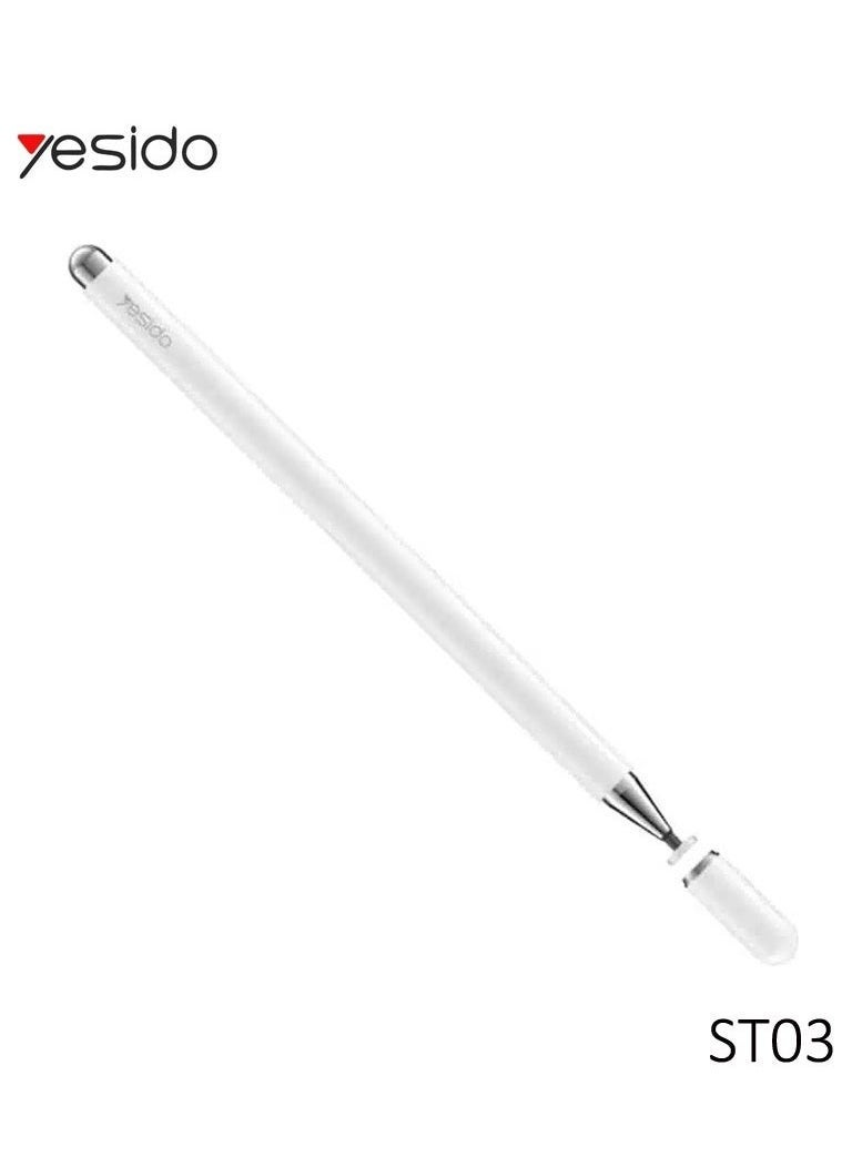 Yesido ST03 High Precision Capacitive Touchscreen Stylus Pen for Smartphones and Tablets – Ultra-Sensitive, Smooth Writing, Perfect for Drawing, Writing, and Navigation – Compatible with iPhone, iPad, and Android Devices  - Image 2