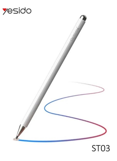 ST03 High Precision Capacitive Touchscreen Stylus Pen for Smartphones and Tablets – Ultra-Sensitive, Smooth Writing, Perfect for Drawing, Writing, and Navigation – Compatible with iPhone, iPad, and Android Devices