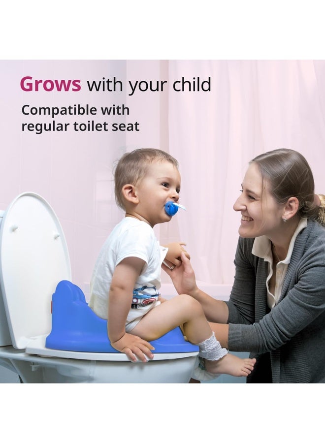 Luvlap Adaptable 2 in 1 Potty Training Seat for 1 + Year child, potty trainer with Detachable Potty Bowl, Suitable for potty training of Boys & Girls (Rose & Blue), Plastic - Image 4