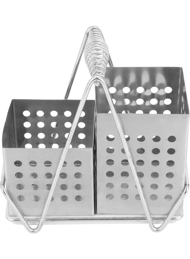 klarako Stainless Steel Chopsticks Holder Tableware Storage Rack Drain Rack Kitchen Storage Box Set Chopsticks Holder Set  - Image 3