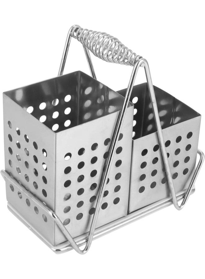 klarako Stainless Steel Chopsticks Holder Tableware Storage Rack Drain Rack Kitchen Storage Box Set Chopsticks Holder Set  - Image 5