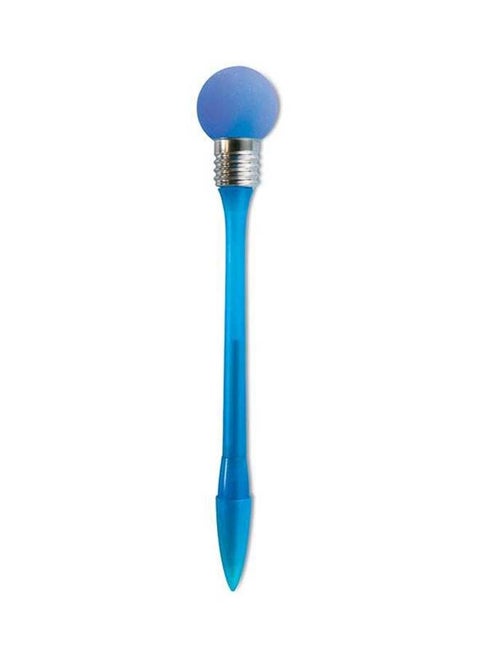 Ball Pen With Light Bulb Blue