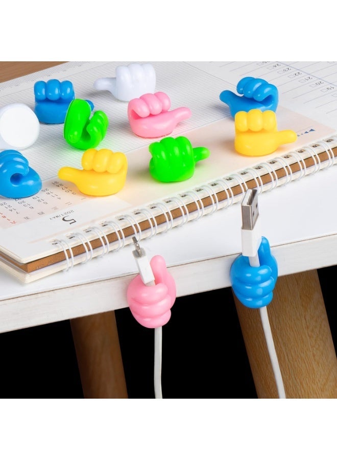 بايتوري مجموعة من 25 منظم درج شفاف مع خطافات إبهام ملونة إضافية – صناديق تخزين بلاستيكية متعددة الأحجام للمكياج والمكتب والمنزل - Image 4