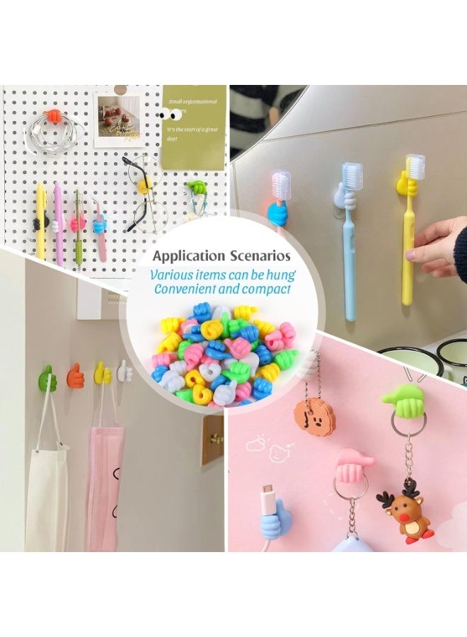 بايتوري مجموعة من 25 منظم درج شفاف مع خطافات إبهام ملونة إضافية – صناديق تخزين بلاستيكية متعددة الأحجام للمكياج والمكتب والمنزل - Image 5