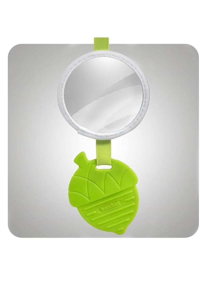 BENBAT Car Seat Toys for Babies - Double Sided Rear Facing Carseat Toy with Baby Mirror for Infants Girls and Boys 0+ Month Blue - Image 4