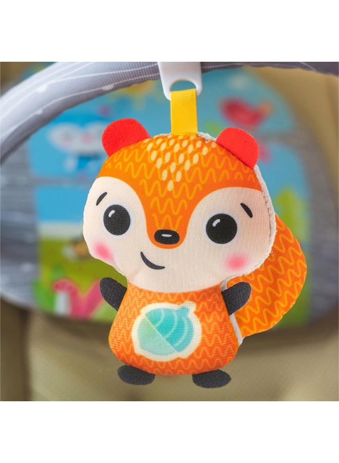 BENBAT Car Seat Toys for Babies - Double Sided Rear Facing Carseat Toy with Baby Mirror for Infants Girls and Boys 0+ Month Blue - Image 5