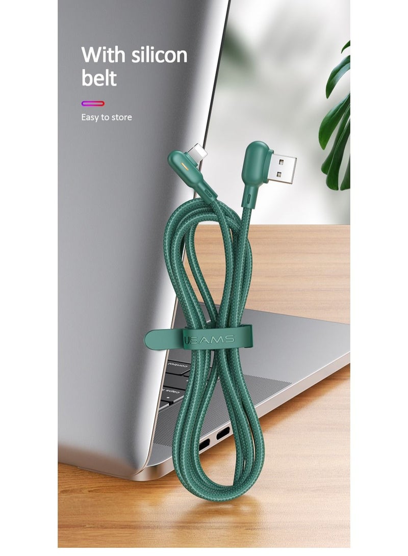 أوسامس كابل مزدوج الزاوية اليمنى مع ضوء ملون I phone - Image 2