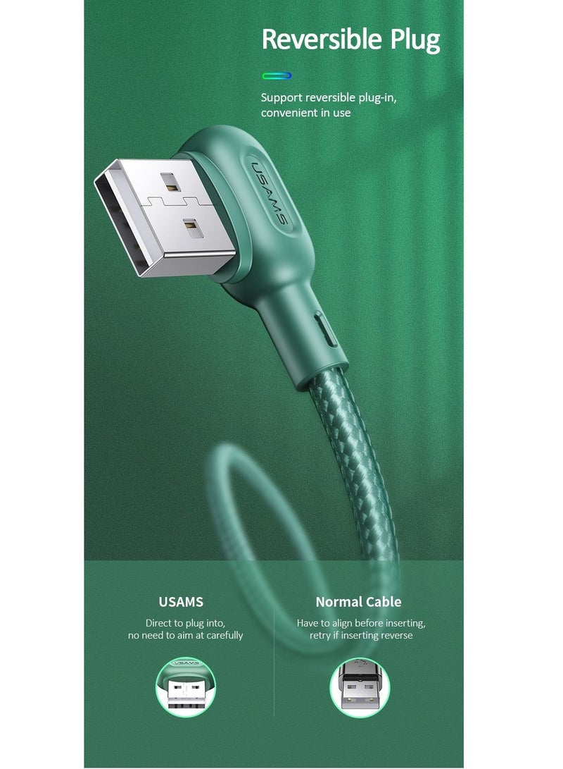 أوسامس كابل مزدوج الزاوية اليمنى مع ضوء ملون I phone - Image 3