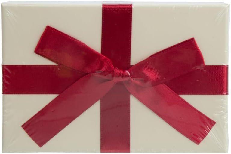 DAISO Mocha Brown Chocolate Gift Box - Elegant Off White Treat Packaging - Image 1