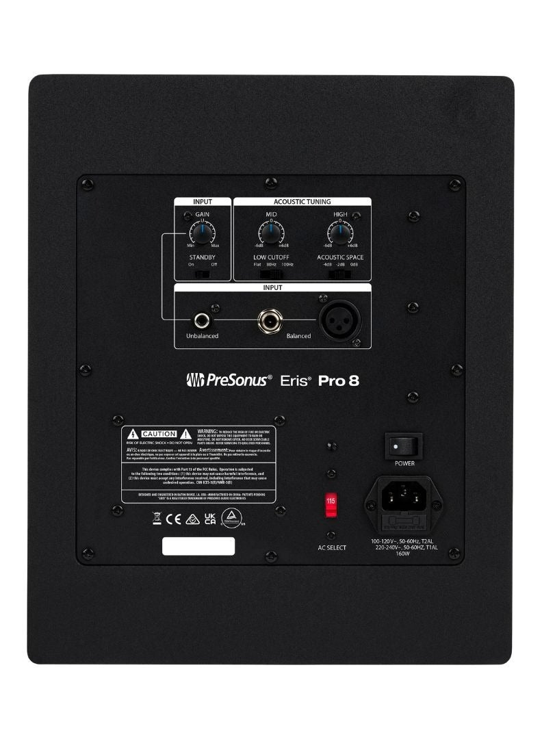 Presonus Eris Pro 8 - 8-Inch Powered Studio Monitor - Black - Image 3