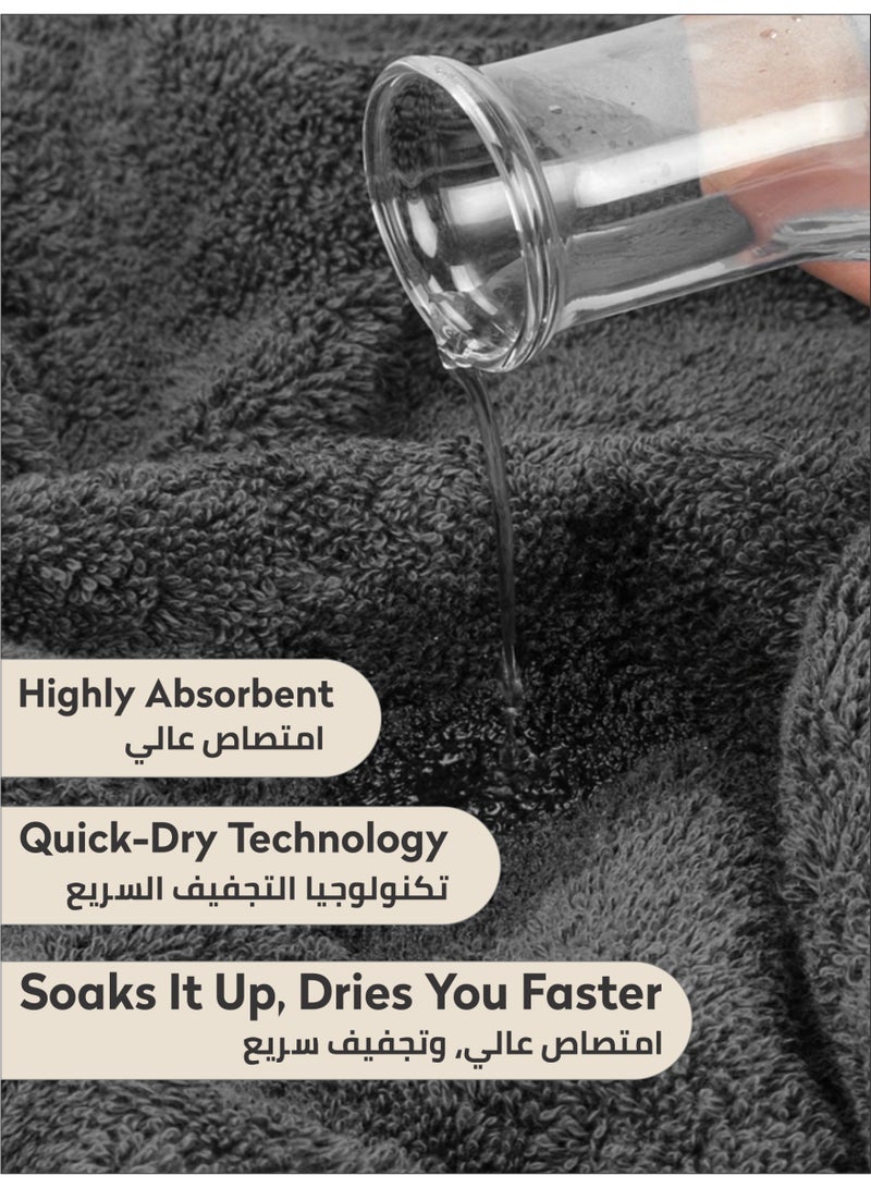 Donetella Premium 100 % Combed Cotton 2-Pcs Bath Towel Set (70 X 140 CM) 600 GSM Large Towel, Highly Absorbent, Quick Dry,Best Towel for Bathroom, Spa And Hotel. - Image 4