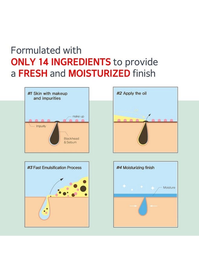 MAKEP:REM MAKE P:REM Safe Me. Relief Moisture Cleansing Oil, Deep Pore Cleansing Makeup Remover for Oily Skin, All Skin Types, Gentle Blackhead Remover, Korean Skin Care, 210ml, 7.1 Fl.Oz. - Image 4