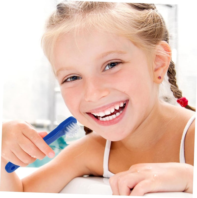 2pcs Dual Head Denture Brush for False Teeth Travel Toothbrush Hard Bristles Double Sided Cleaning Tool for Retainer and Dentures - Image 4