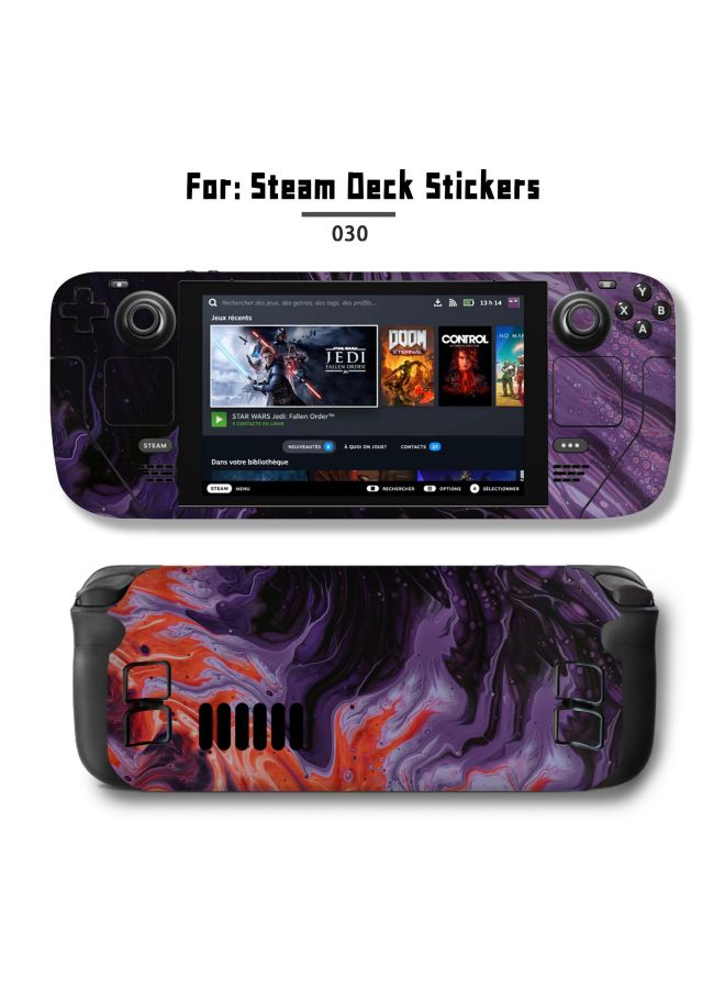 general For Steam Deck Sticker Steam Deck Pain Sticker Steam Handset Full Body Sticker Personalized Sticker Film-Color:STM-039 030 - Image 1