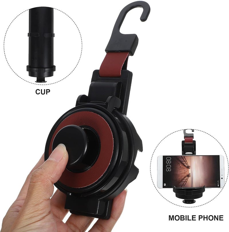 Alasum Car Seat Cup Holder and Headrest Hook Multi-Functional Hanging Drink Holder with Storage Hook for Backseat Automotive Interior Accessories, Red - Image 5