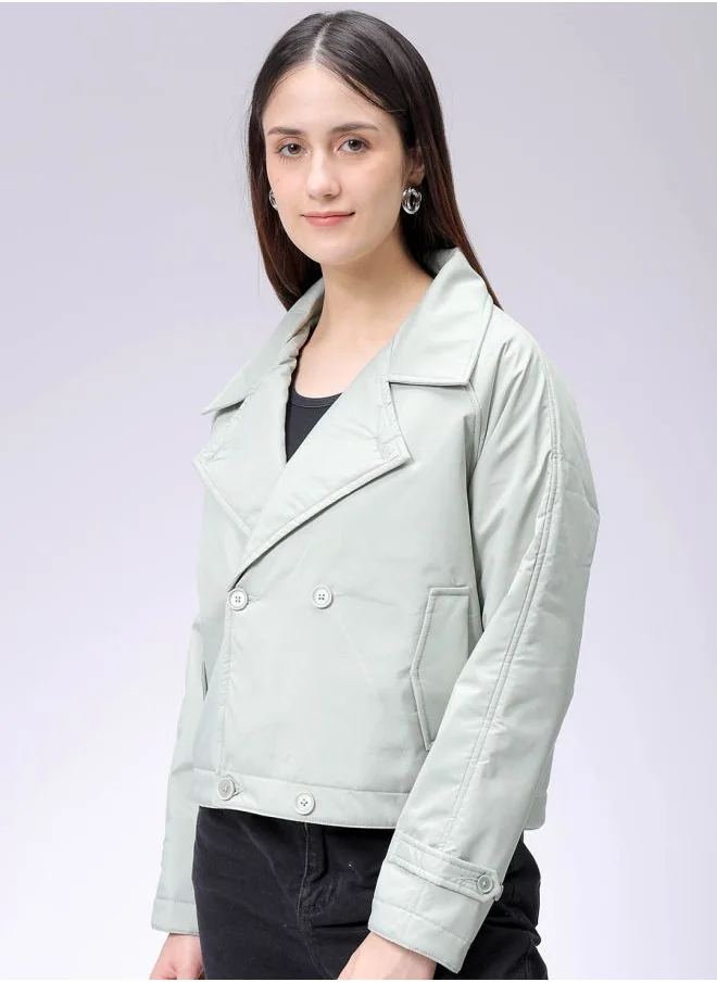 Freehand Women Straight Fit Solid Trench Coat