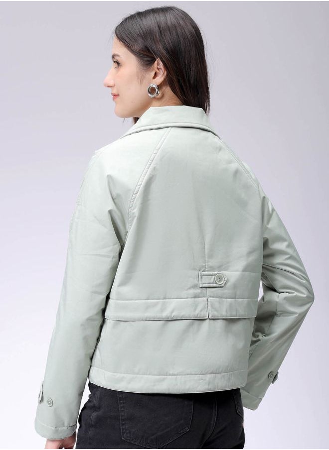 Freehand Women Straight Fit Solid Trench Coat  - Image 4