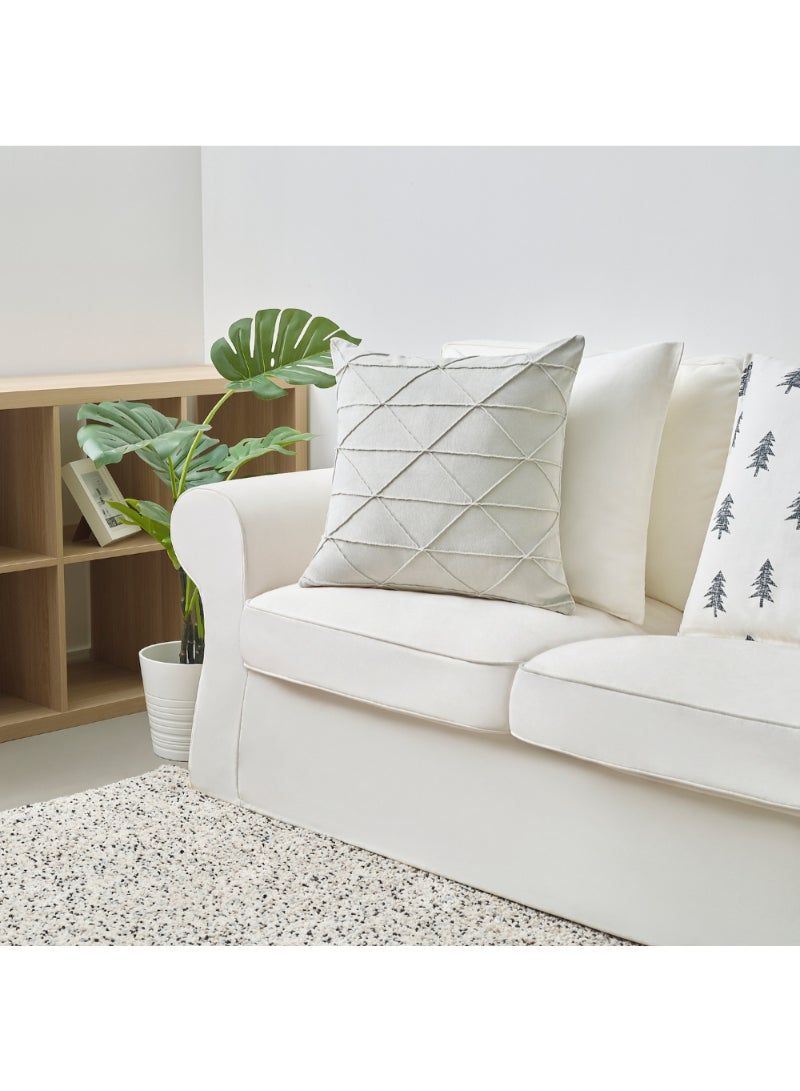 Cushion Cover Light Grey 50X50 Cm - Image 2