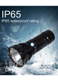 Rechargeable Tactical Flashlight T40, High Lumens LED Super Bright Flashlight, Zoomable 5 Modes Water Resistant Camping Emergency Flashlights with 26650 Battery Included