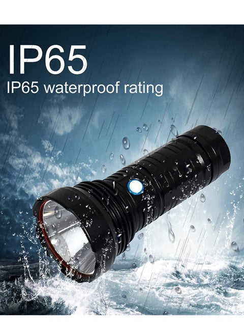 Rechargeable Tactical Flashlight T40, High Lumens LED Super Bright Flashlight, Zoomable 5 Modes Water Resistant Camping Emergency Flashlights with 26650 Battery Included