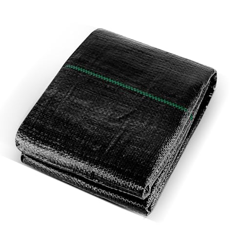 HANWRAPS Approx.3.3FT×13FT Weed Barrier Fabric,Landscape Fabric, 3.2oz Weed Barrier Fabric Heavy Duty,Weed Control Garden Cloth,Woven Geotextile Fabric for Garden Beds, Underlayment, Commercial Driveway - Image 1