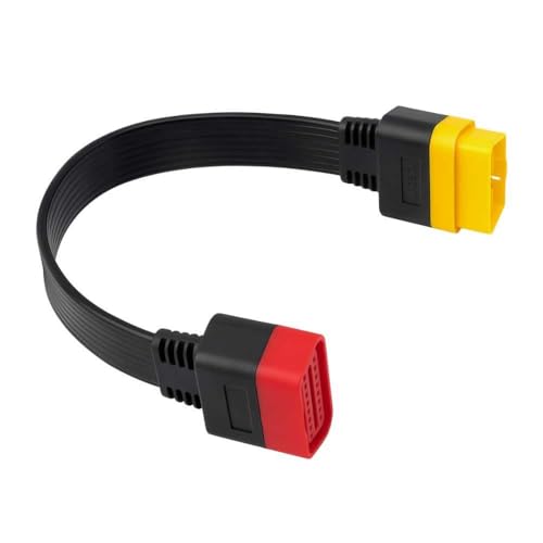 Star AutoLink OBD2 Flat Ribbon Extension Cable for Launch Scanner C Reader 3001 16 PIN OBD Male to Female Extesnsion Cable Car OBD Diagnostic Extender Cord Connector ELM327 OBD2 Cable STAR042 - Image 1