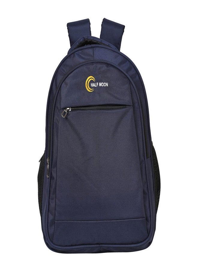 Half Moon 35 Ltrs Waterproof 15.6 Laptop Office Bag 4 Compartment School Backpack for Unisex Boys & Girls with Padded Laptop Compartment (Navy Blue) - Image 2