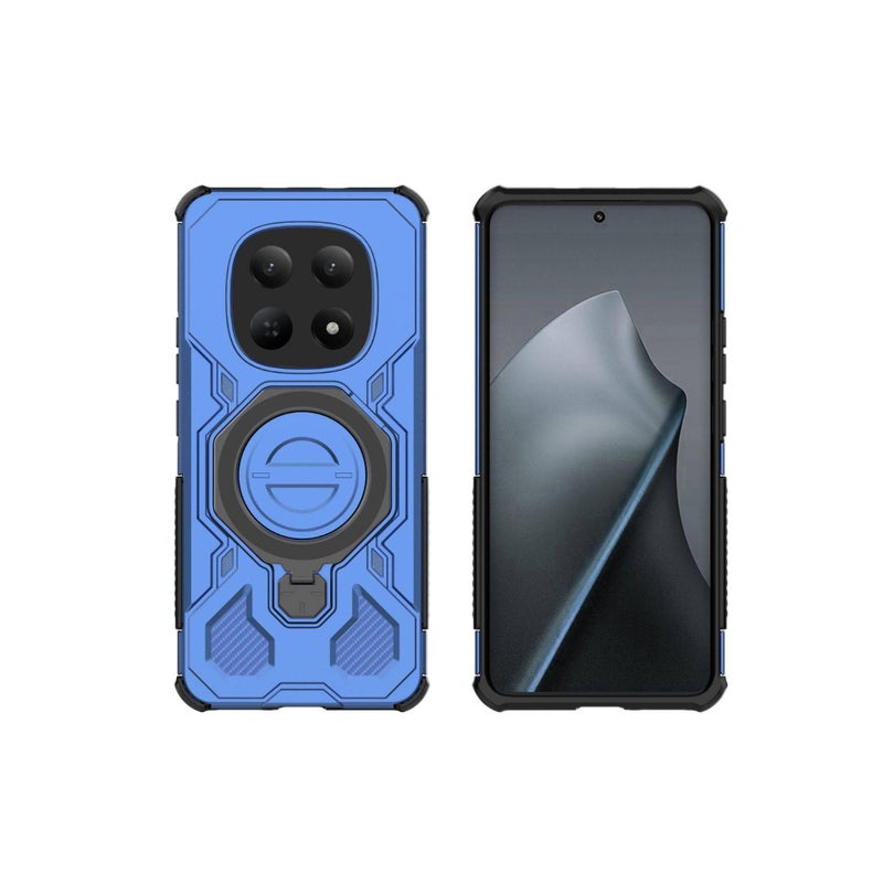 غطاء واقي بTPU + PC لـ Redmi Note 15 مع حلقة دوارة 360 درجة وحلقة مغناطيسية مع مقاوم للصدمات مع حماية من السقوط باللون بنفسجي من مادة TPU للطاولة للمكتب المنزلي لترتيب الأغراض - Image 5