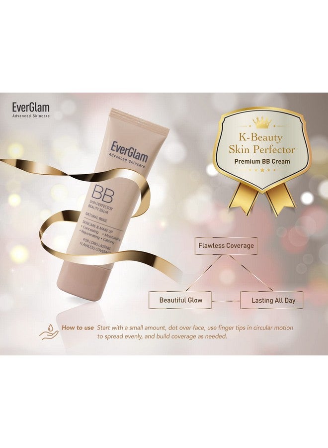 everglam K Beauty Skin Perfector Korean Bb Cream Light Medium Flawless Natural Glow In Seconds ; Multi Function Tinted Moisturizer: Stays On All Day Dewy Water Resistant Oil Controlling - Image 5