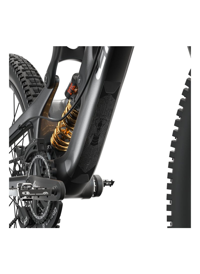 Y&D Mountain Bike Frame Protector, SYOSI 3M MTB Bicycle Guard, Paint Protection Stickers Cable Decorative Sticker, Scratches and Impacts, Collision (Black)  - Image 2