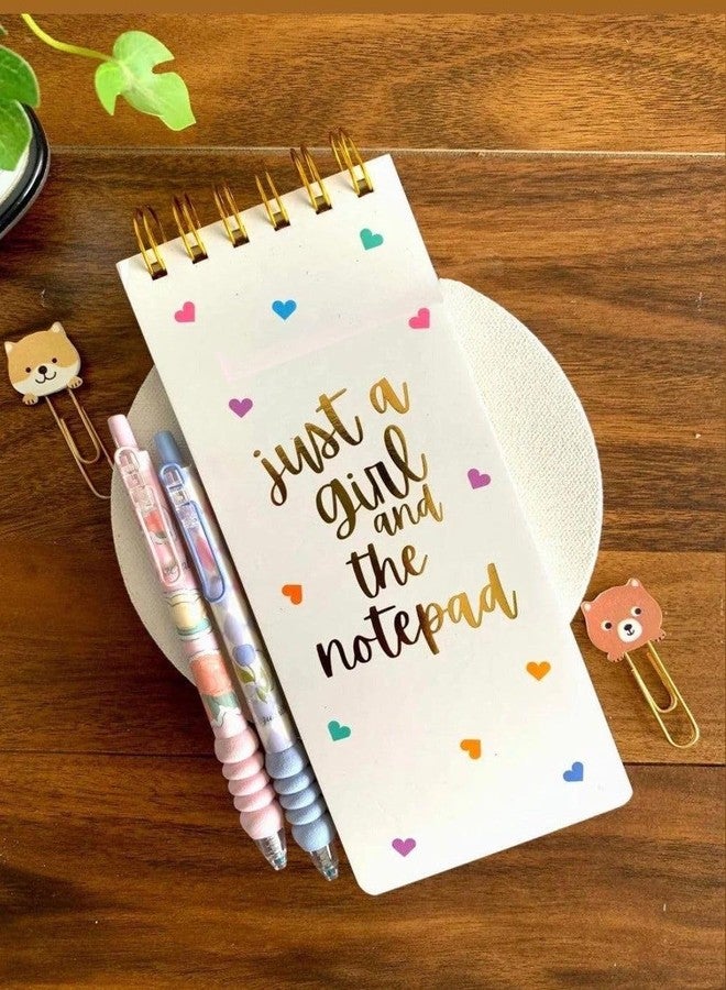 Radhya Accessories To Do Spiral notepad For Girls Diary Planners Journal Hardcover Diaries (1 pc) Birthday Gift (White Girl) - Image 1